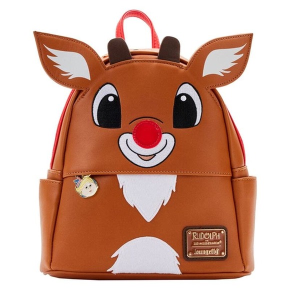 Exclusive Loungefly Rudolph the Red-Nosed Reindeer Light Up Backpack - Picture 1 of 10